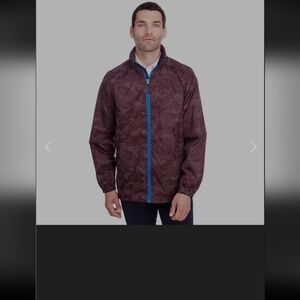 NWT North End Men's Burgundy/Olympic Blue Rotate Reflective Jacket Size Large